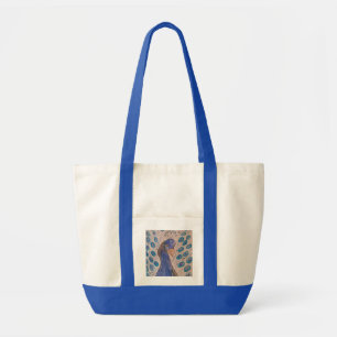 Peacock Blue Strap Tote Bag