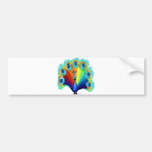 Peacock Bumper Sticker
