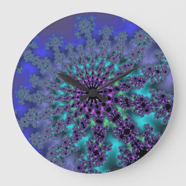 Peacock Burst Large Clock (Front)