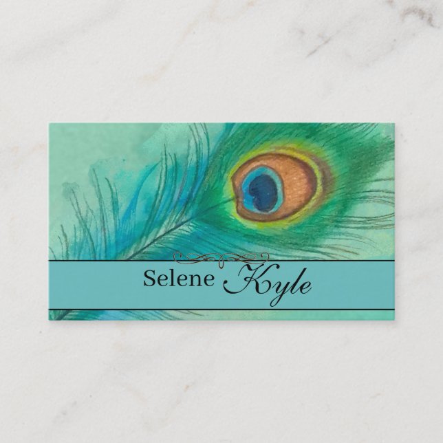Peacock Business Card (Front)