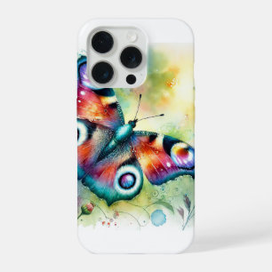 Peacock Butterfly 031024AREF112 - Watercolor iPhone 15 Pro Case