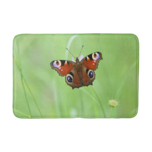 Peacock Butterfly Bath Mat