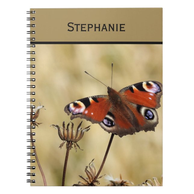 Peacock Butterfly Notebook (Front)