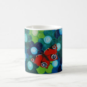 Peacock Butterfly Painting Coffee Mug