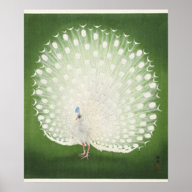 Peacock by Ohara Koson (1925–1936) Poster (Front)