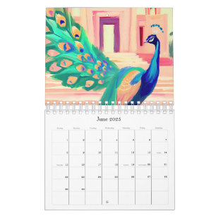 peacock calendar