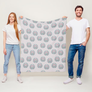 Peacock Circles  Fleece Blanket