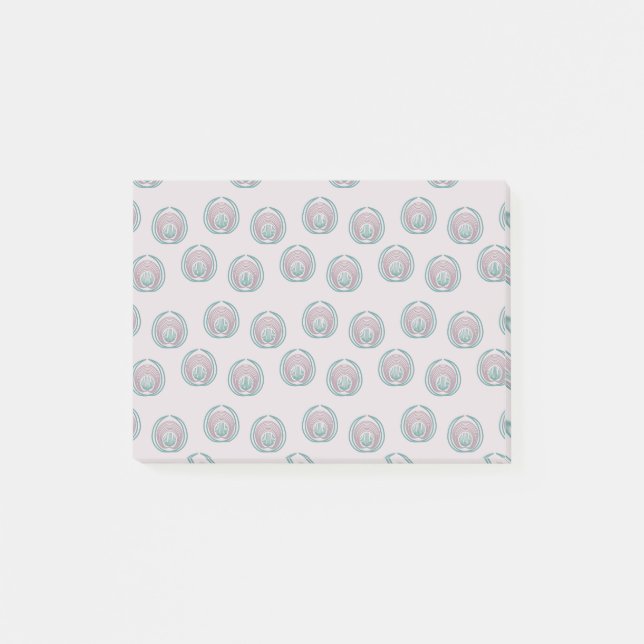 Peacock Circles  Post-it Notes (Front)