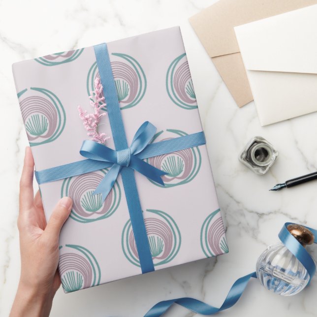 Peacock Circles  Wrapping Paper (Gifting)
