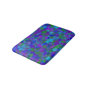 Peacock Colour bath mat