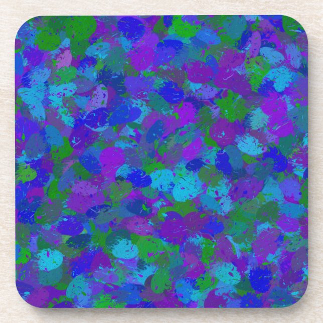 Peacock Colour Coaster (Front)
