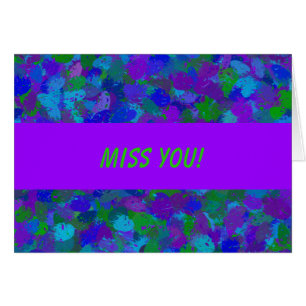 Peacock Colour greeting card