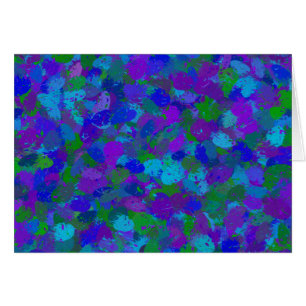 Peacock Colour greeting card