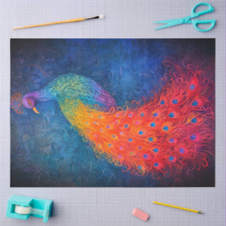 Peacock Craft/tissue/Decoupage Paper