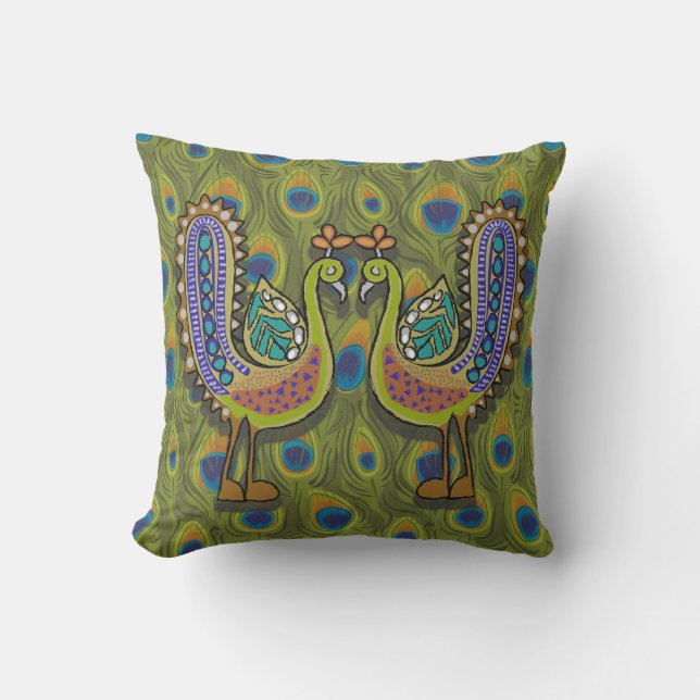 Peacock Cushion (Front)