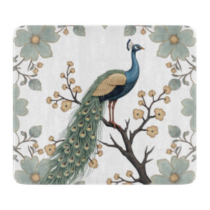 Peacock Cutting Board, Unique Board