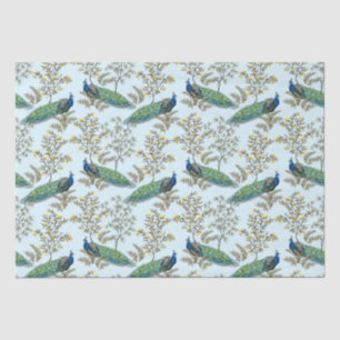 Peacock Damask Pattern  Tissue Paper