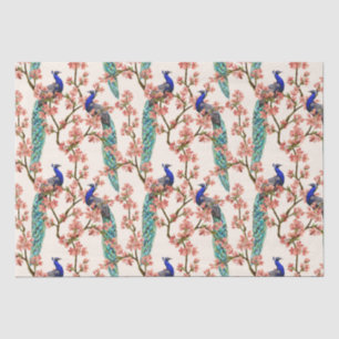 Peacock Damask Pattern  Tissue Paper