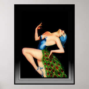 Peacock Dancer by Earle Kulp Bergey Poster