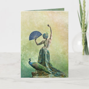 Peacock Dancer Card