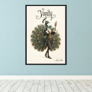 Peacock Dandy Canvas Print