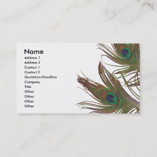 Peacock Design Business Card