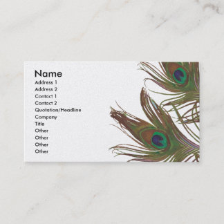 Peacock Design Business Card