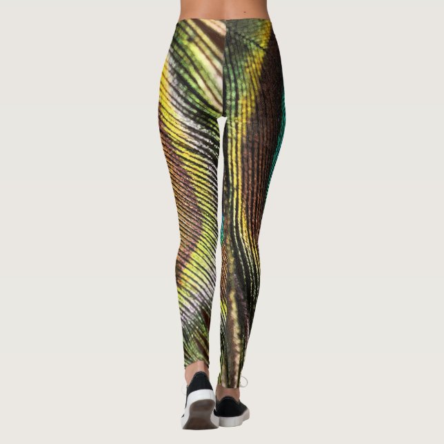 Peacock design leggings (Back)