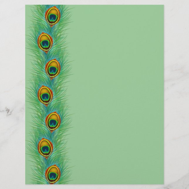 Peacock Design Personalised Gifts (Front)