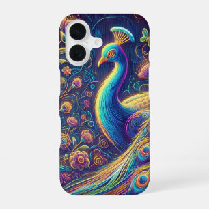 Peacock design Phone Case