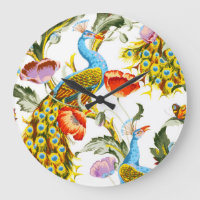 Peacock Design Wall Clock
