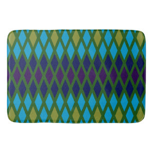 Peacock Diamond Bath Mat