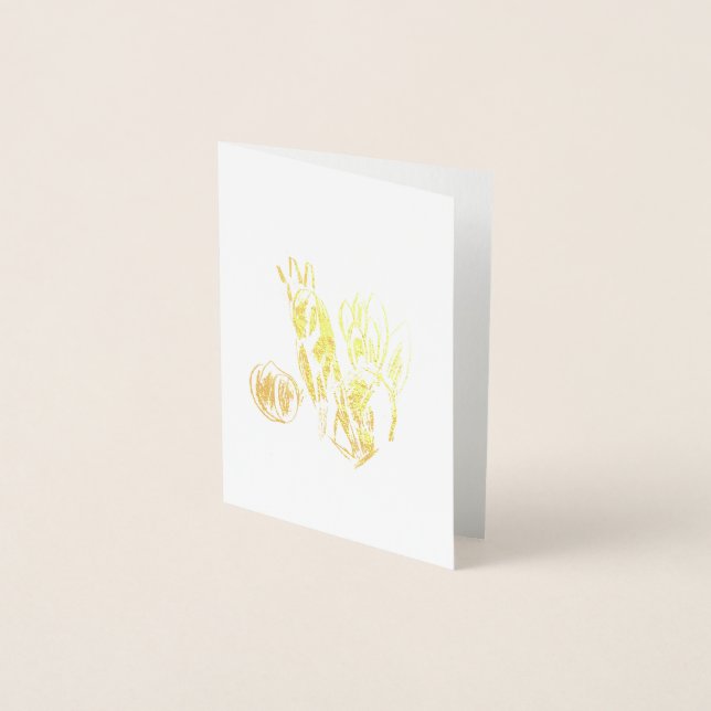 Peacock draw  foil card (Front)