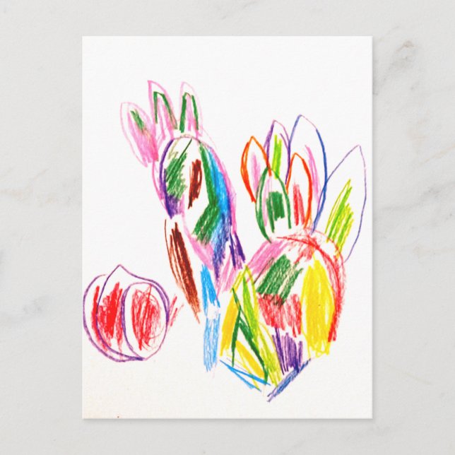 Peacock draw  postcard (Front)