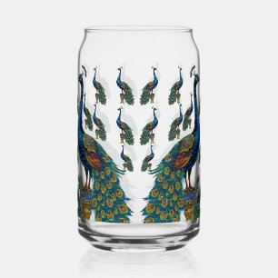 Peacock Drinkware Set Can Glass