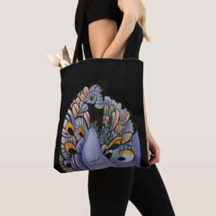 peacock elegant tote bag