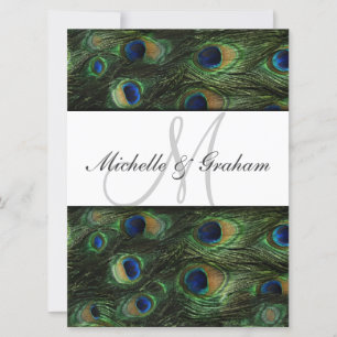 Peacock Elegant Wedding invitation