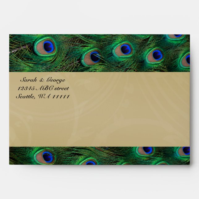peacock envelopes (Front)