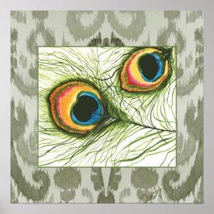 Peacock eyes poster