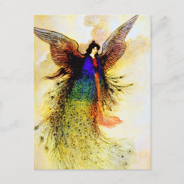 Peacock Fairy Postcard (Front)