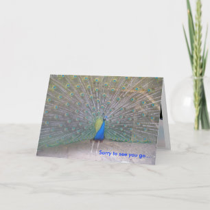 Peacock - Farewell Card