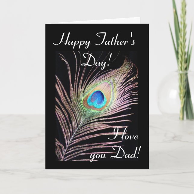 Peacock: Father's day Card (Front)