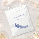 Peacock Favour Bag<br><div class="desc">This is a beautiful vintage inspired peacock favour bag. Perfect for your event!</div>