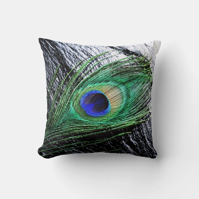 Peacock Feather 1 Pillows (Front)