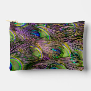 Peacock Feather Accessory Pouch