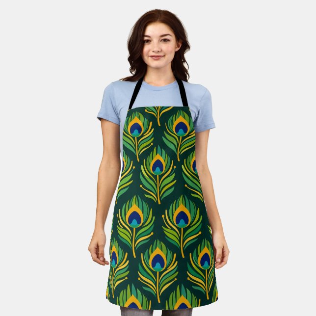 Peacock Feather Apron (Worn)