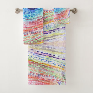 Peacock Feather Art Bathroom Towel Set