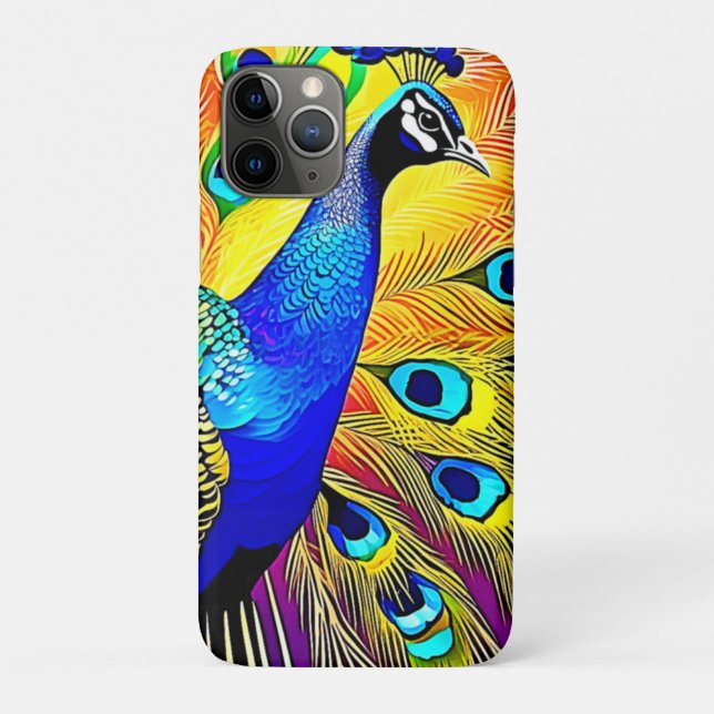 Peacock Feather Art Case-Mate iPhone Case (Back)