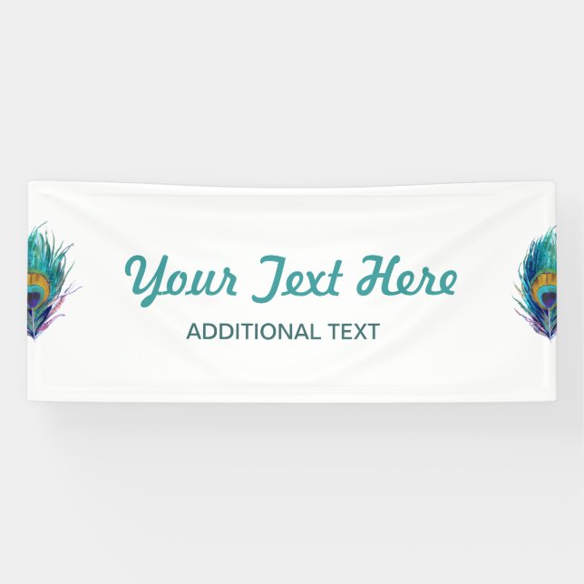 Peacock feather banner (Horizontal)