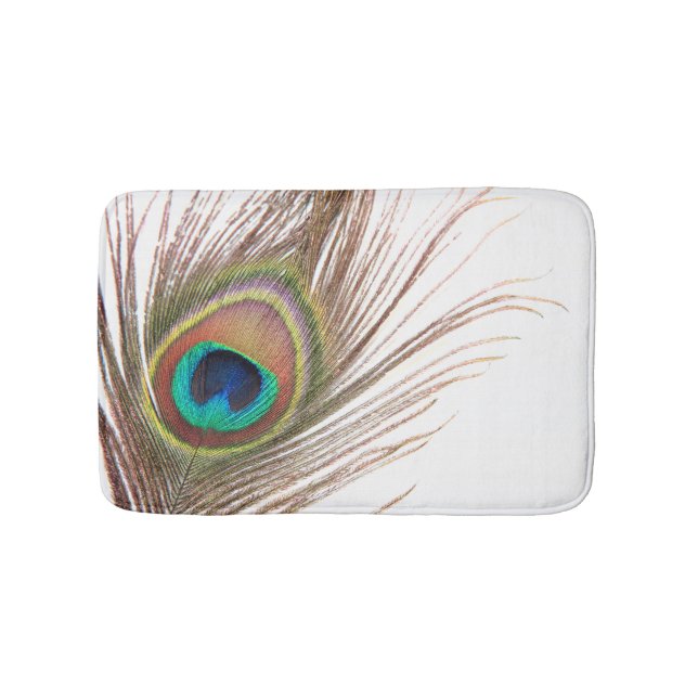 Peacock Feather Bath Mat (Front)